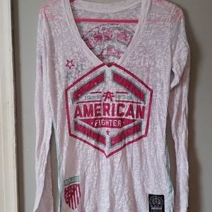American fighter long sleeves  blouse